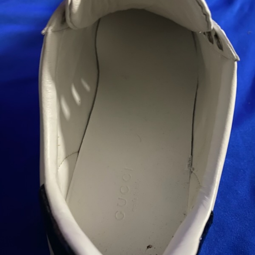 Authentic Gucci Ayers Calfskin Leather Embroidery… - image 6